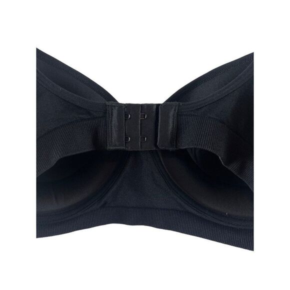 Fruit of the Loom Wireless Lightly Padded Bra Back Closure Size 34D/36C Black - Picture 4 of 6